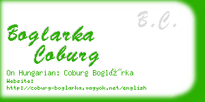 boglarka coburg business card